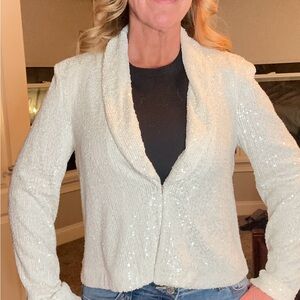 Greylin White Shawl Collar Blazer NWOT